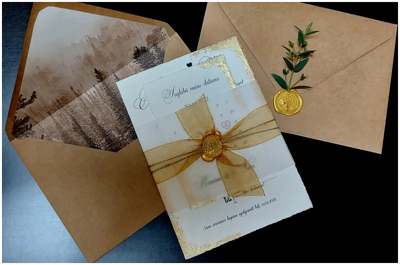 Personalizēts ielūgums kāzām – ELK Create Boutiq
